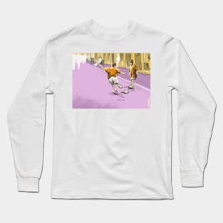 Celebrating street football Long Sleeve T-Shirt